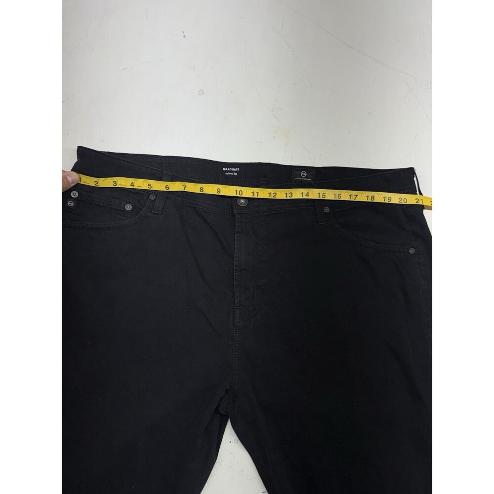 AG Adriano Goldschmied Chino Pants Mens 40x32 Black The Graduate Tailored Leg - Picture 3 of 9